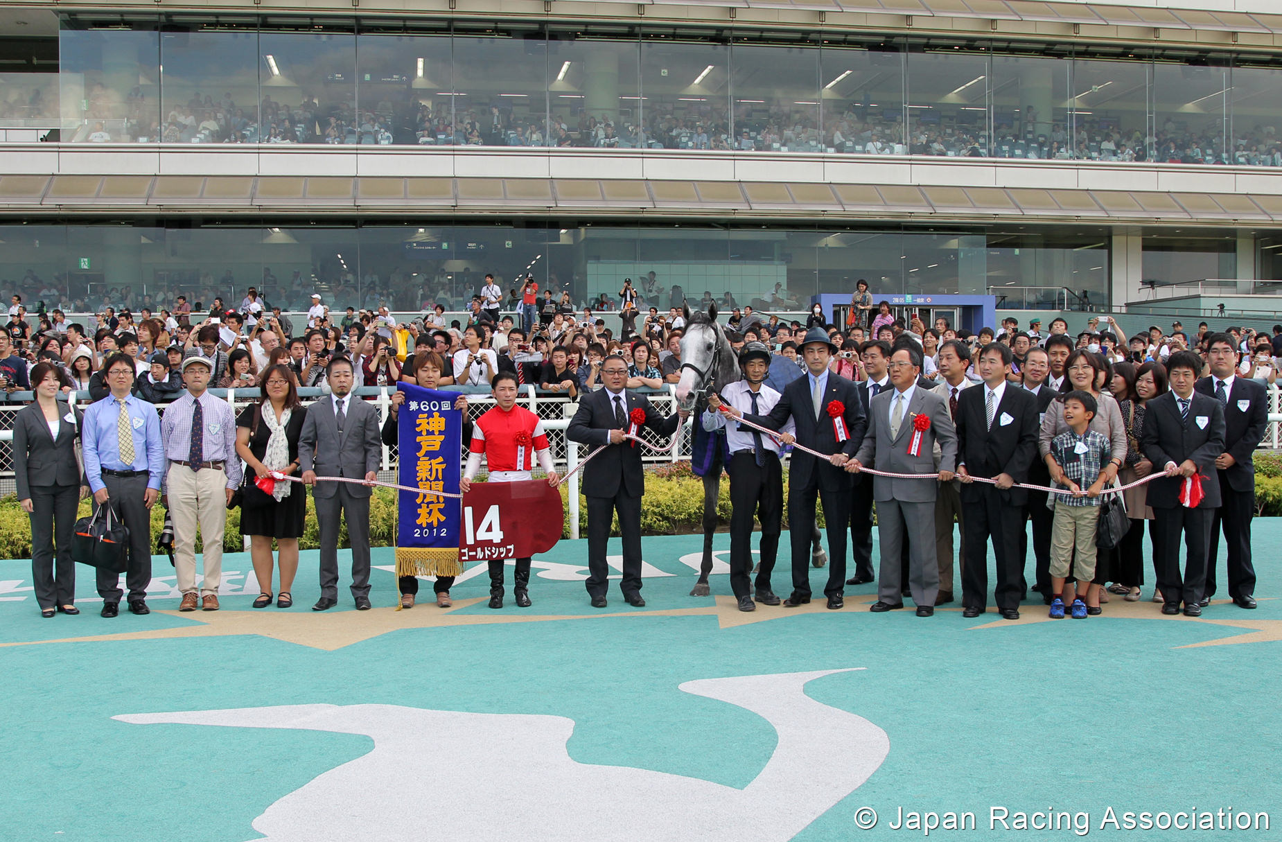 ゴールドシップ、神戸新聞杯(GII)制覇。帆には追い風、前途洋々の2冠航路 © JRA