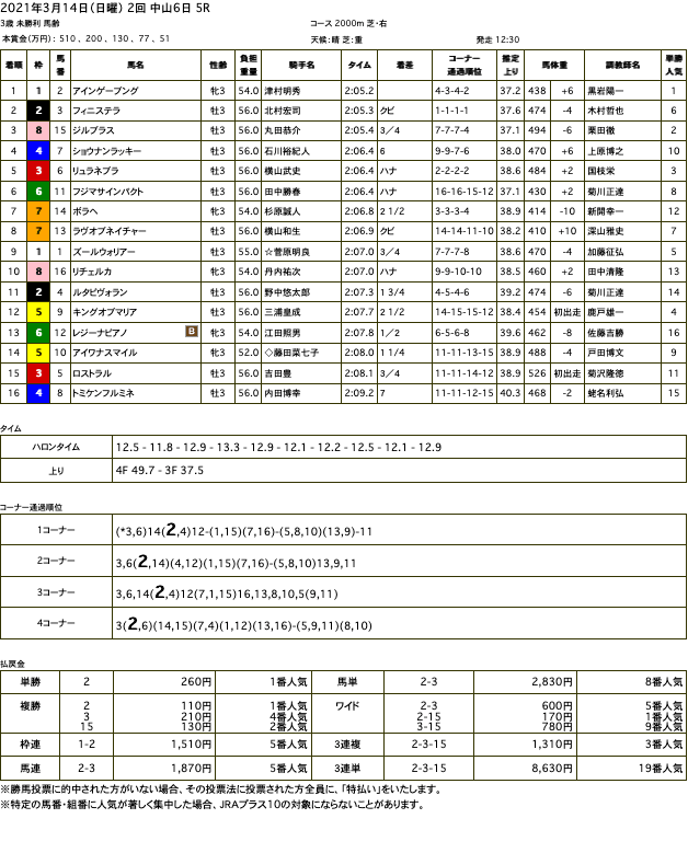 アインゲーブング（ゴールドシップ産駒）がゴール前差し切って初勝利