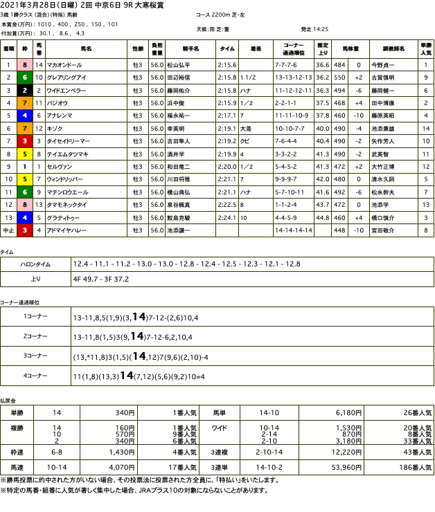 マカオンドール（ゴールドシップ産駒）が悪路をぐいぐい走り抜けて2勝目