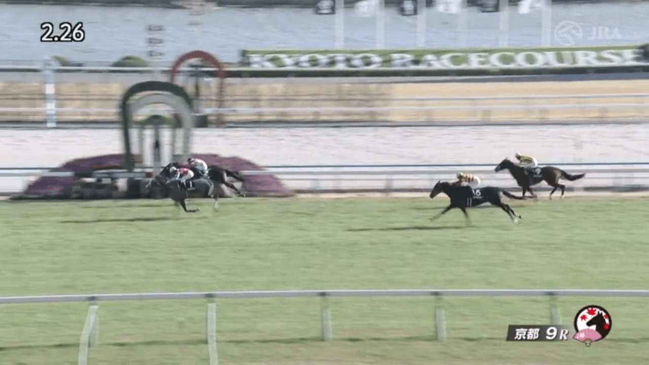 ゴールデンスナップ（ゴールドシップ産駒）がゴール前ジャスト差し切って3勝目