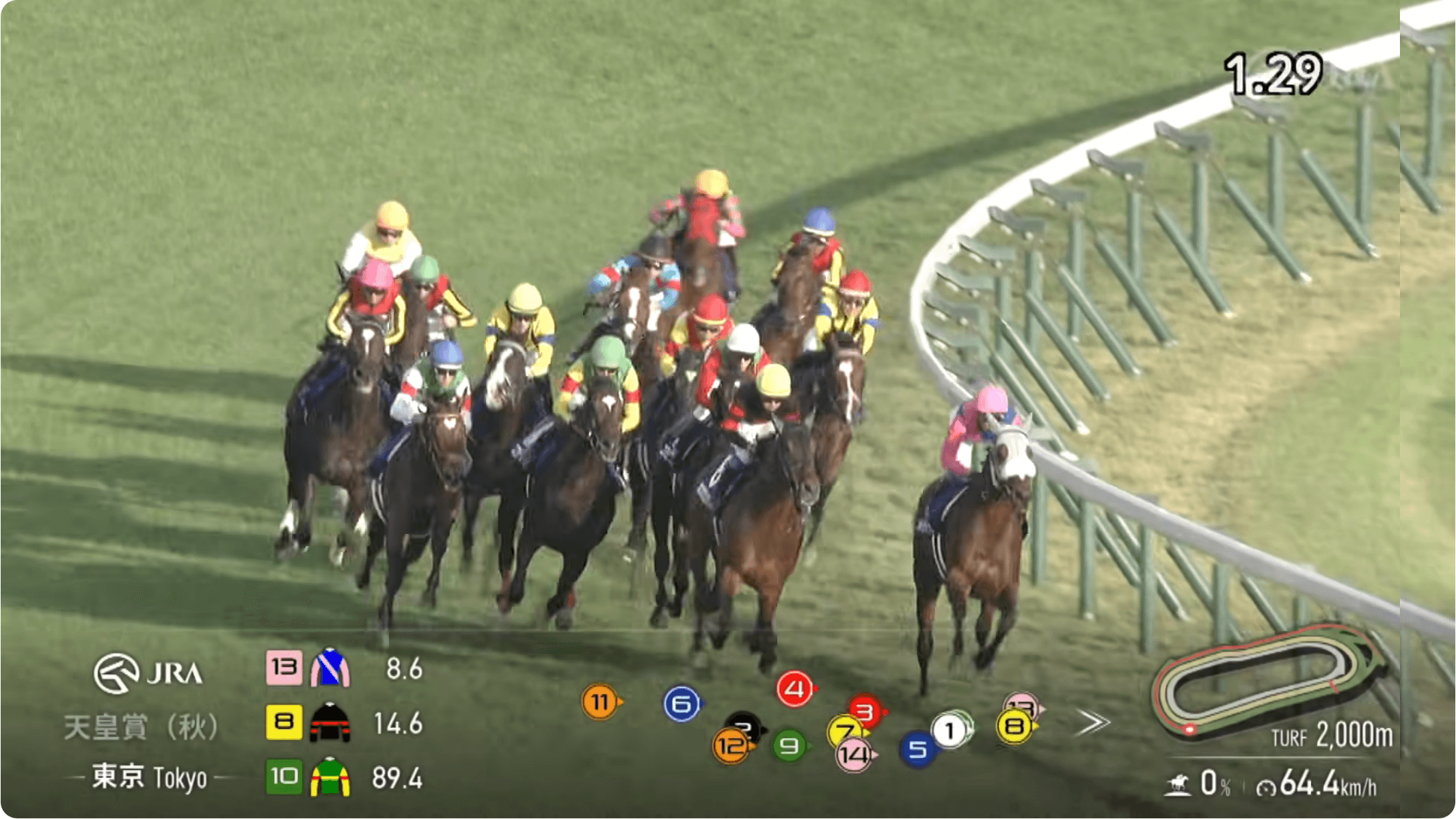 メイショウタバルは必死の抵抗見せるも（天皇賞秋結果）