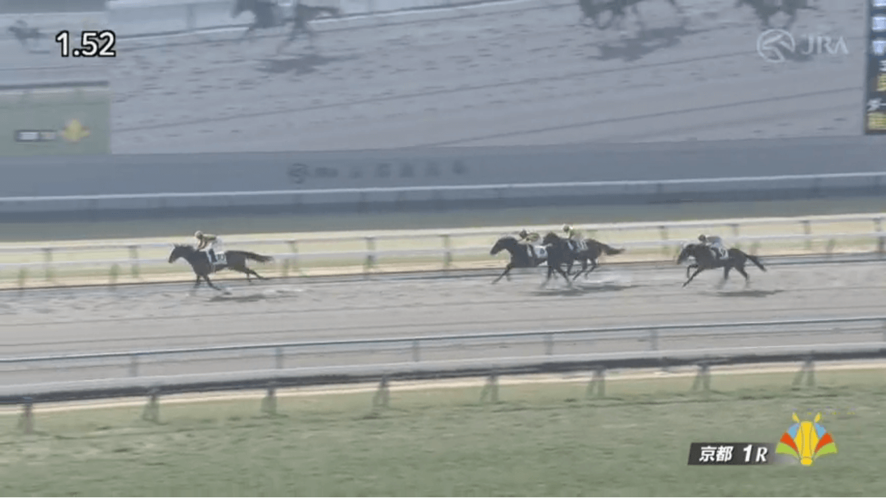 リーチグローリー(母リュミエールドール 母母母父メジロマックイーン)が4角先頭から直線独走で初勝利