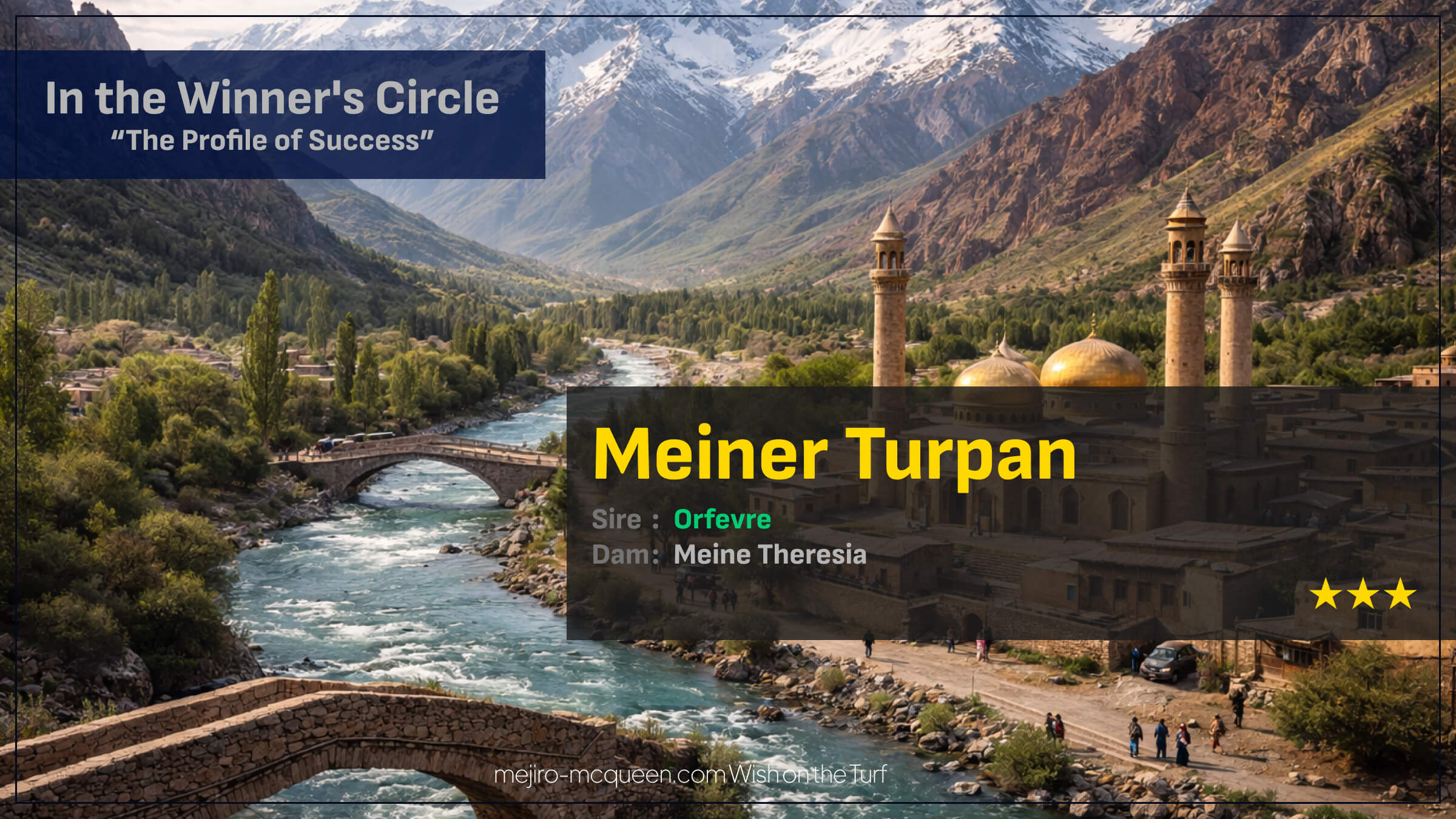 マイネルトルファン（オルフェーヴル産駒）が3年6ヶ月ぶりの勝利で3勝目